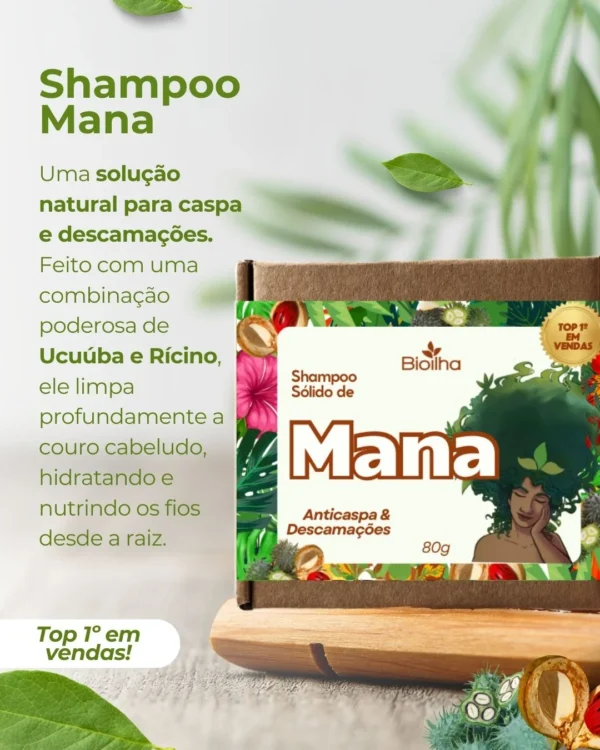 Shampoo Sólido Mana 65g - Imagem 2