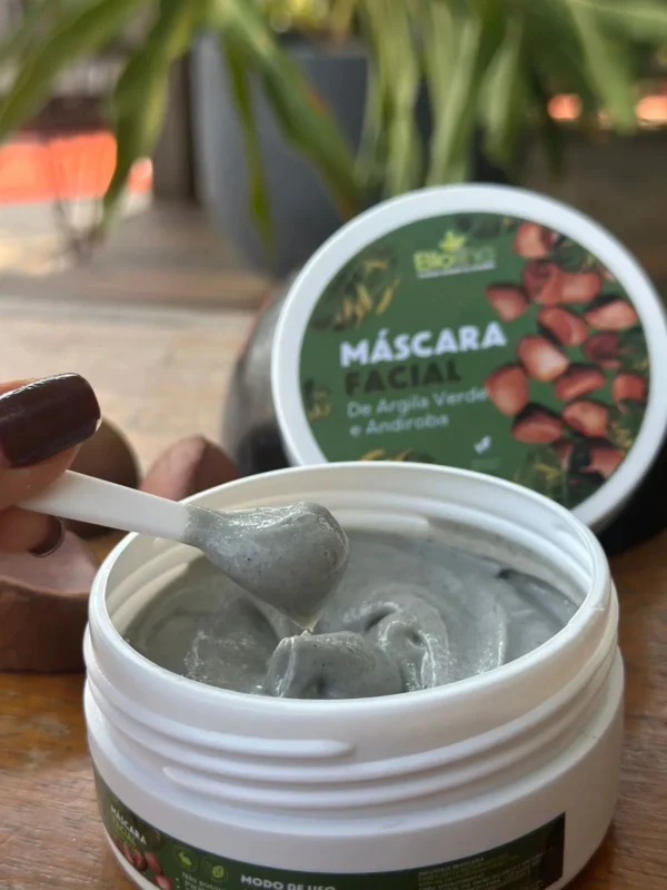 Máscara Facial de Argila Verde e Andiroba 150ml - Imagem 2