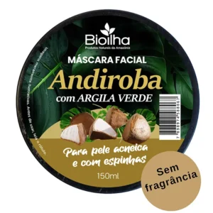 Máscara Facial de Argila Verde e Andiroba 150ml