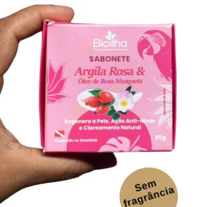 Sabonete de Argila Rosa com Rosa Mosqueta