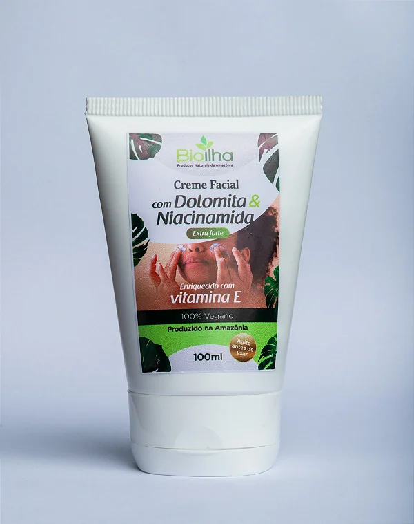 Creme facial de dolomita e niacinamida 100ml