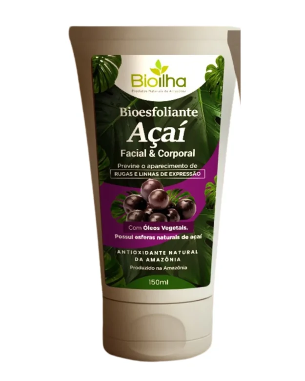 Bioesfoliante corporal e facial de açaí 150ml